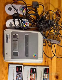 Super nintendo con giochi