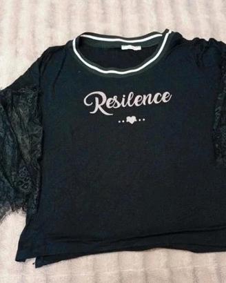 top da donna con maniche in pizzo 