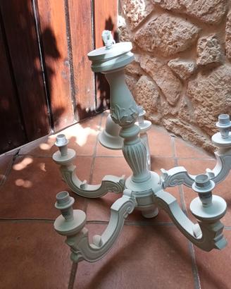 lampadario in legno shabby Maisons du Monde 