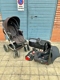 Passeggino trio ovetto con base isofix
