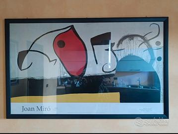stampa con cornice Mirò
