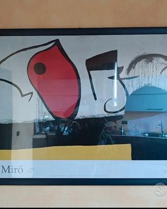 stampa con cornice Mirò