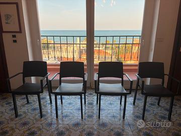 Set 4 Sedie SCAB Design "Kate" con Braccioli
