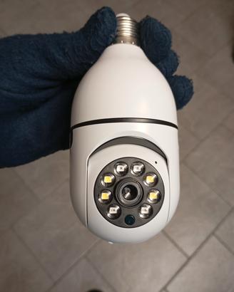 Telecamera wifi a lampadina attacco E 27 