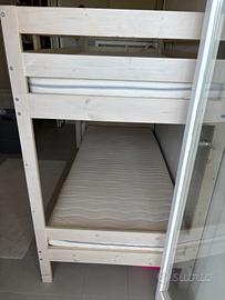 Letto a castello Mydal ikea con materassi
