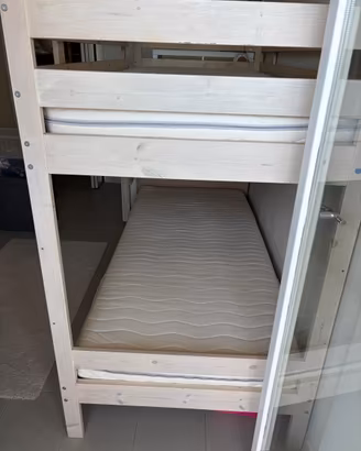 Letto a castello Mydal ikea con materassi