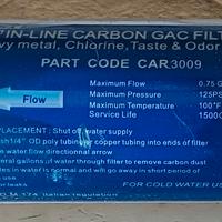 Filtri Acqua in Line Carbone Attivo per Cloro e +