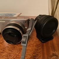 Nikon 1 j1 e adattatore F mount