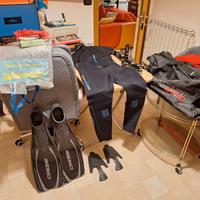 attrezzatura da sub/snorkeling