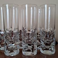 Sei bicchieri da whisky in cristallo pesante