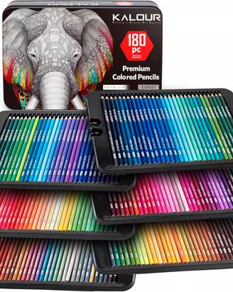 Set Di 180 Matite Colorate Alta Qualità