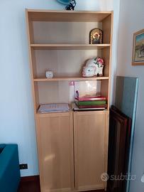 LIBRERIA IKEA BILLY FRASSINO CON ANTE