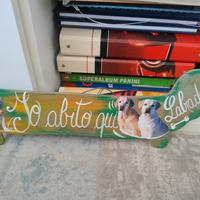 piccola Insegna legno Labrador 