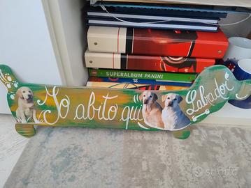 piccola Insegna legno Labrador 