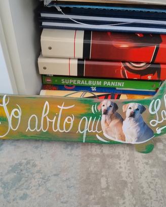 piccola Insegna legno Labrador 