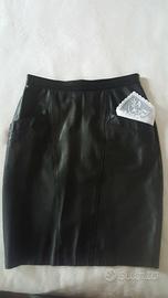 Gonna in pelle nera