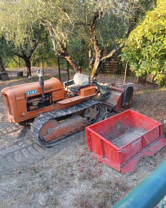 Trattore Fiat 451 con cingoli da montagna