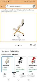 sedia ergonomica con schelienale Cinius