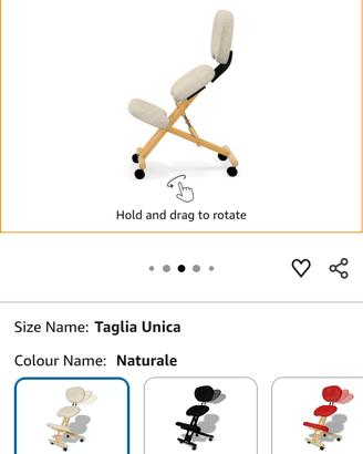 sedia ergonomica con schelienale Cinius