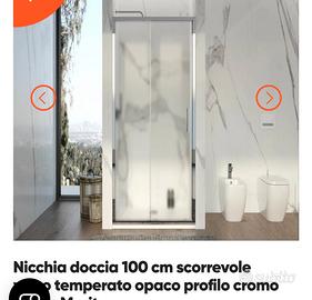 box doccia tipo nicchia 100 cm