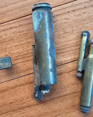 Lotto Accendini Vintage in Ottone  stile Trincea