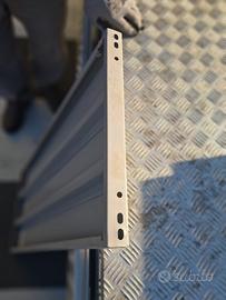 Ripiano in metallo grigio per scaffali da 100x40