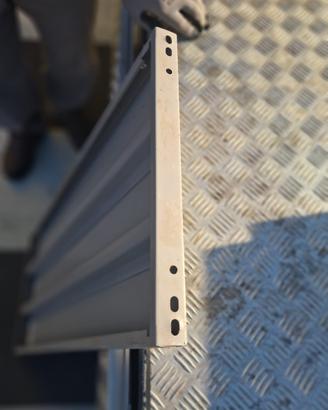 Ripiano in metallo grigio per scaffali da 100x40