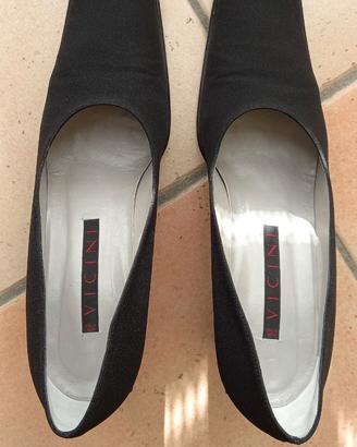 Decolletè crepe nero brand Vicini n.40