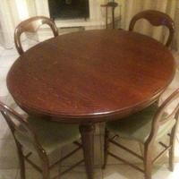 Tavolo Rovere Primi '900 4 Sedie Faggio fine '800