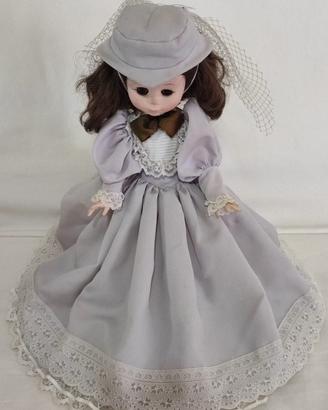 Furga bambola con vestito grigio vintage anni 70
