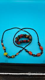 Lotto boho: 2 collane + bracciale perline