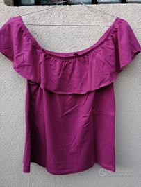 Maglia con scollo bardot