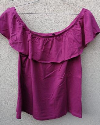 Maglia con scollo bardot