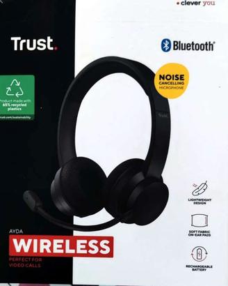 Trust Ayda – Cuffie Wireless ENC – Come Nuove, Usa