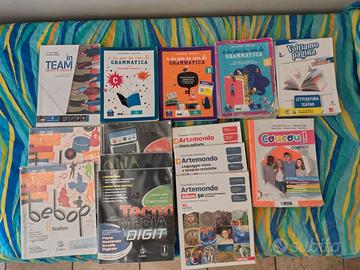 Libri scolastici prima 1 media per tutto triennio