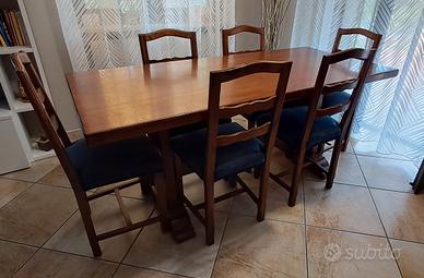 TAVOLO SOGGIORNO CON 6 SEDIE