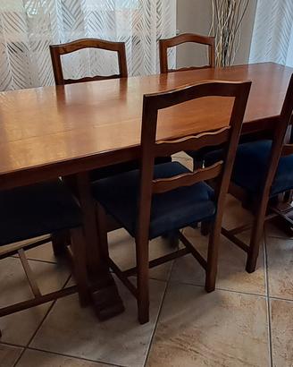 TAVOLO SOGGIORNO CON 6 SEDIE