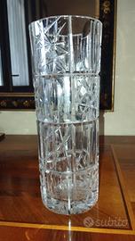 Vaso vintage in cristallo di Boemia h27 cm