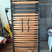 Rete letto singolo a doghe in legno