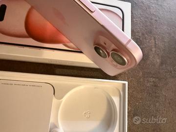 IPhone 15 128GB Rosa – Perfetto, batteria 86%