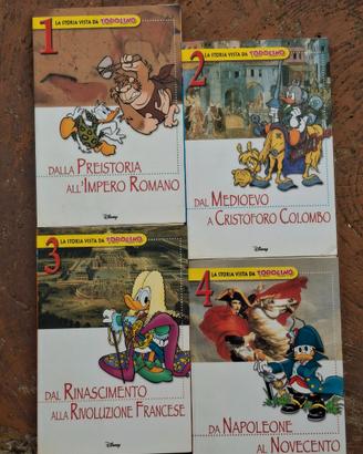 4 FUMETTI LA STORIA VISTA DA TOPOLINO
