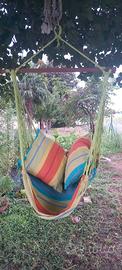 sedia a  dondolo da giardino