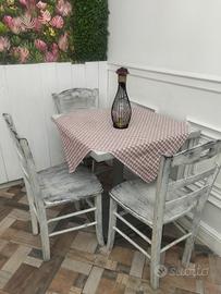 tavoli e sedie modello shabby 