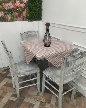 tavoli e sedie modello shabby 