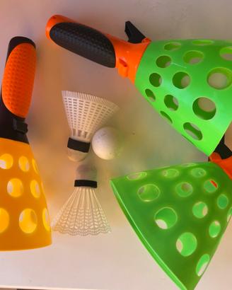 3 racchette x click and catch Ball (palla al cesto