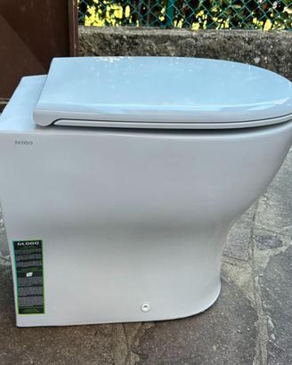 Sanitari filomuro ceramica bianca Globo Ceraslide