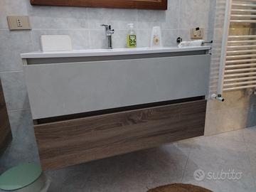 mobile bagno, specchio e colonna 