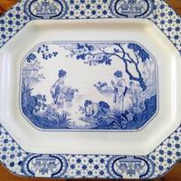 Antico raro Vassoio inglese Adam's Tokio anni 20