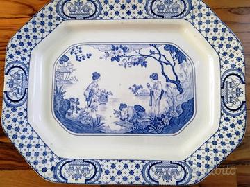 Antico raro Vassoio inglese Adam's Tokio anni 20