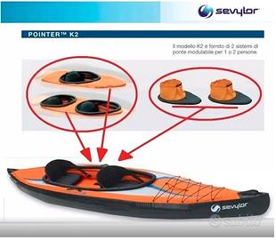 Moduli paraschizzi Sevylor Pointer K2 kayak canoa